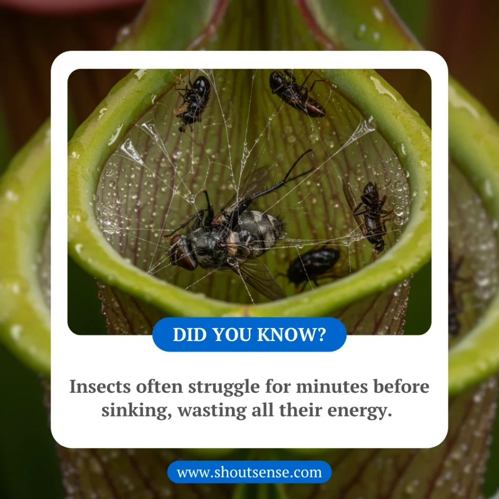 5 Amazing Facts About How Pitcher Plants Survive and Adapt Insects Often Struggle For Minutes Before Sinking Wasting All Their Energy. 1024x1024